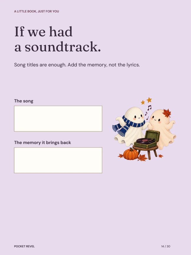 A page from the guide: You know the song.
